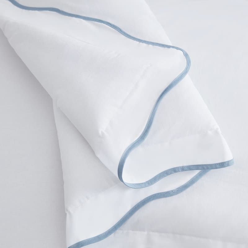 Martha Stewart Simple Scallop Cotton Comforter Set