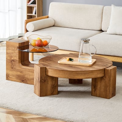 The Detachable Double-Decker Coffee Table,And The Detachable Design Can make The use of space more flexible