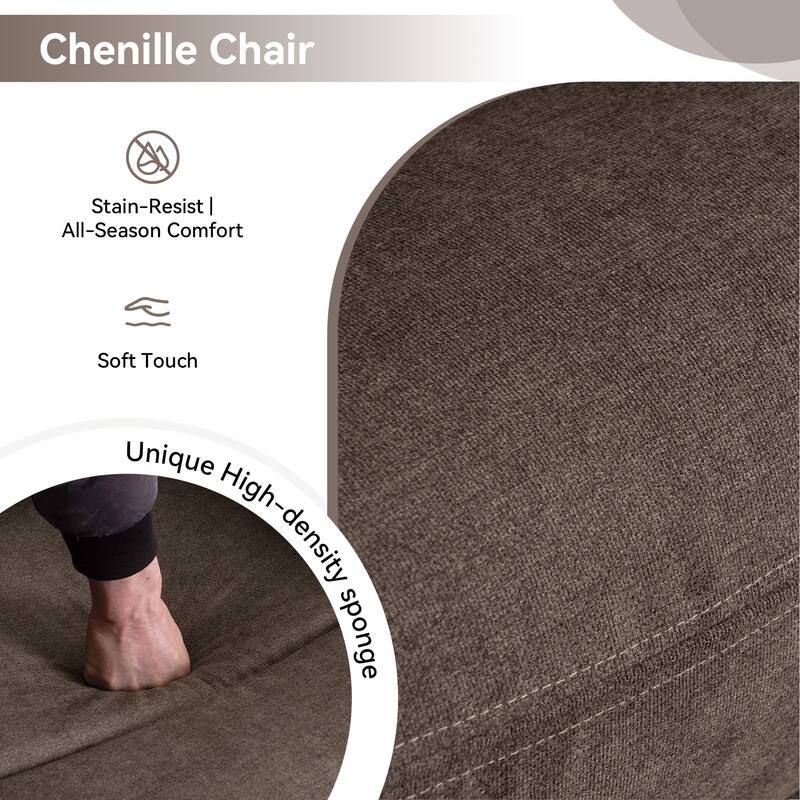 160°Recliner Chair for Elderly - Brown