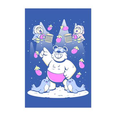 CLIMBERS Digital Dancing Dorm Art Mountains Nature Art Print/Poster