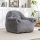 preview thumbnail 37 of 44, Comfy Bean Bag Sofa With Back Support, Faux Fur Bean Bag Chair For Adults And Kids