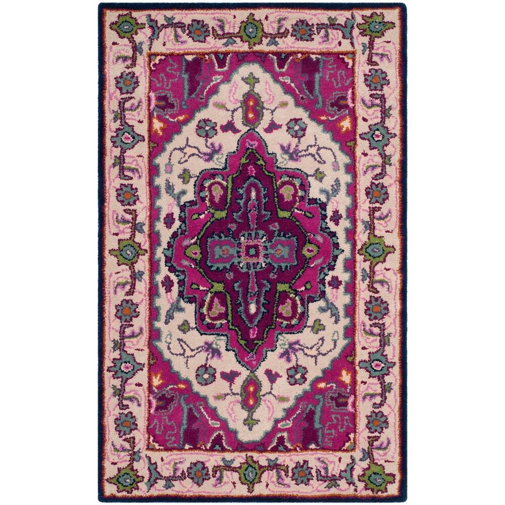 SAFAVIEH Handmade Bellagio Mayuko Modern Oriental Wool Rug