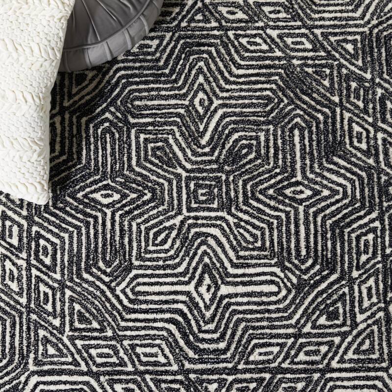 SAFAVIEH Handmade Micro-Loop Farzana Modern Wool Rug