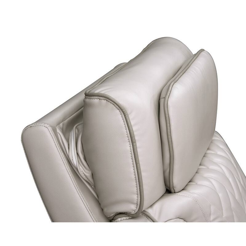 Jazz 37"W Leather Aire Transformer Power Reclining Chair w/Power Headrest, LED Lights, USB & USB-C Ports, Storage & Cupholders