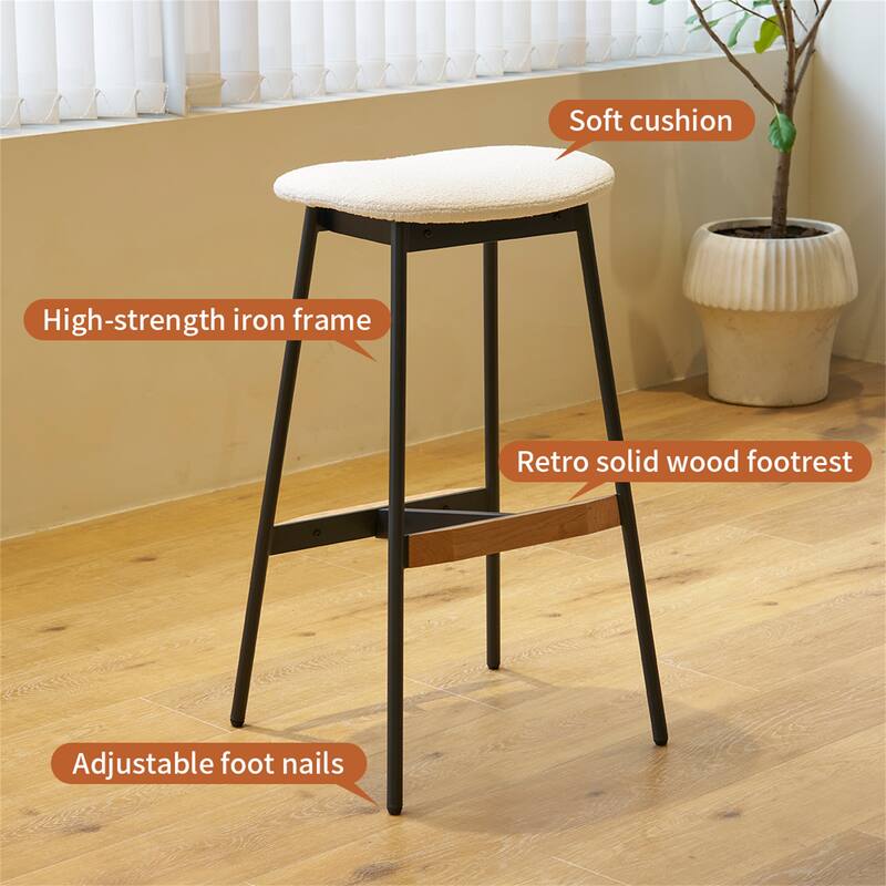 Modern Set of 2 Bar Stools