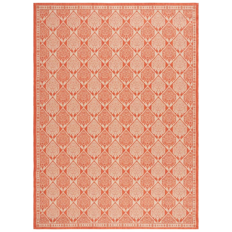 SAFAVIEH Courtyard Birgit Indoor/ Outdoor Waterproof Patio Backyard Rug