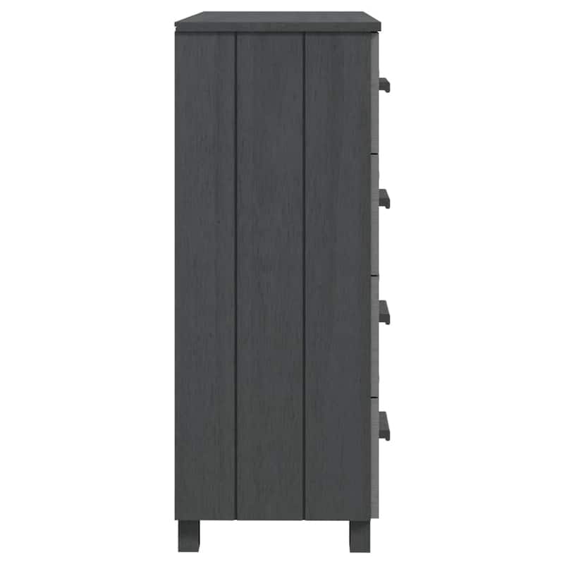 vidaXL Sideboard Buffet Console Cabinet for Kitchen HAMAR Solid Wood Pine - 31.1"x15.7"x40.7"