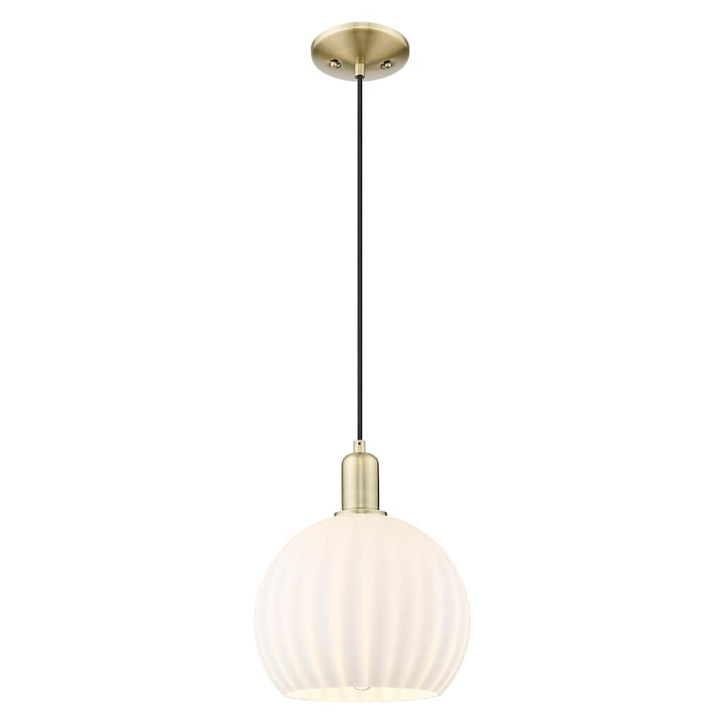 Innovations Lighting Endless Possibilities Arcadia - White Venetian - 1 Light 10" Cord Hung Mini Pendant