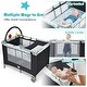 preview thumbnail 6 of 8, Gymax Portable Baby Playard Playpen Nursery Center w/ Changing Station - 39.5'' x 29.5'' x 43.5''