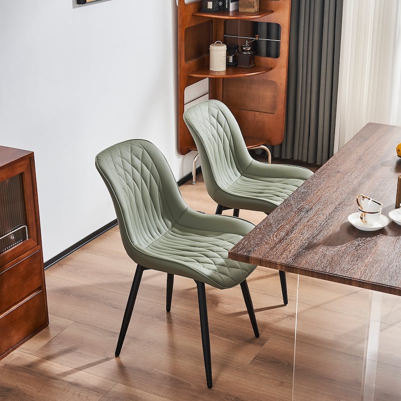 Modern Dining Chairs Set of 2 Upholstered Dining Room Chairs