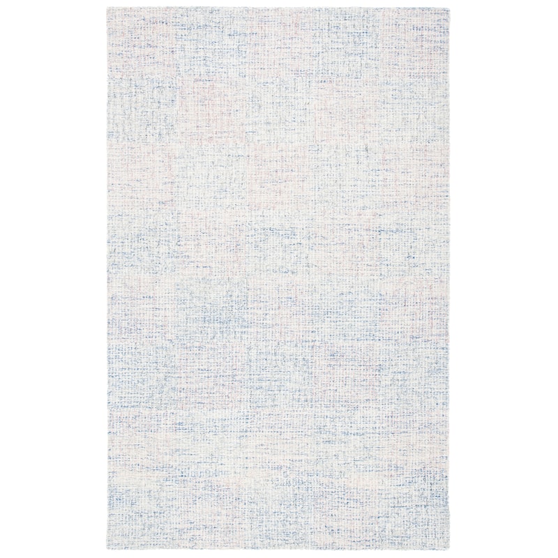 SAFAVIEH Handmade Metro Nunu Wool Rug - 6' Square - Blue/Ivory