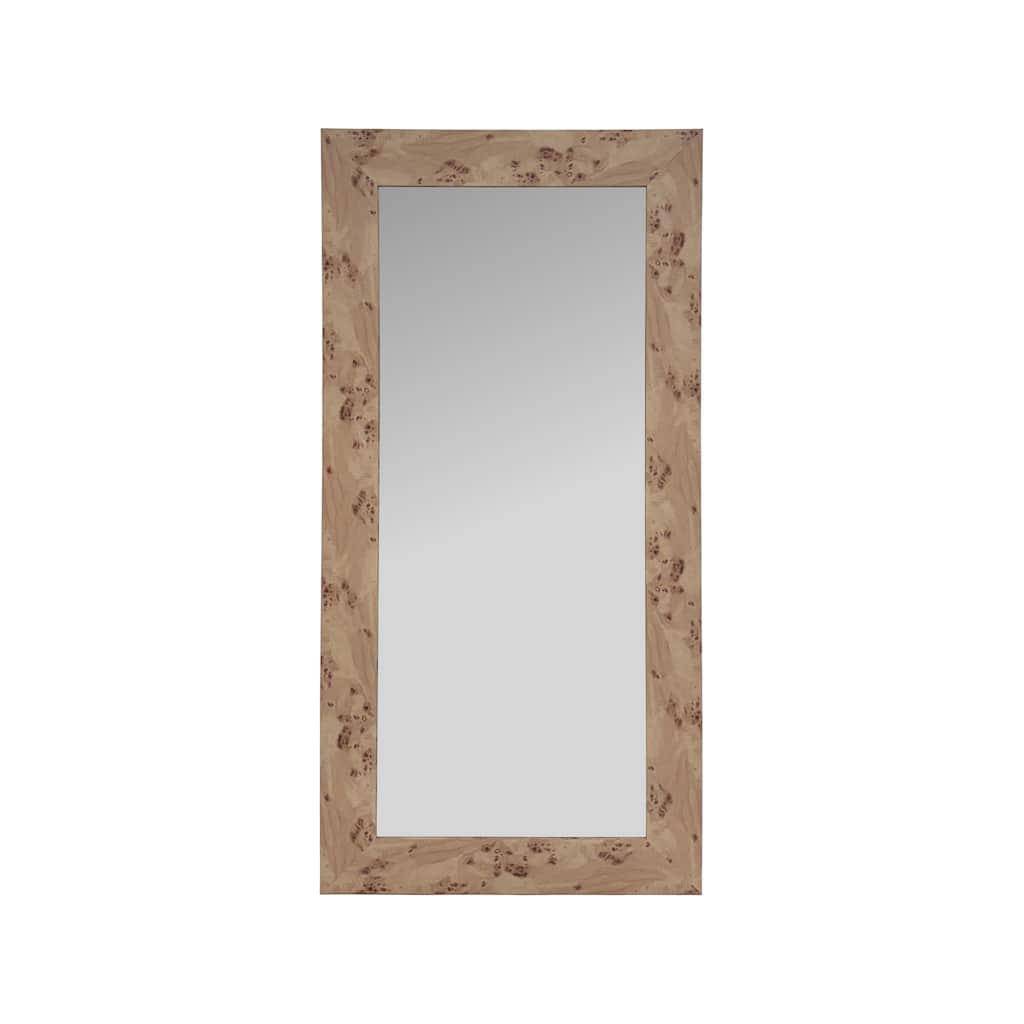 Burled Wall Mirror - 48H x 24W x 1D