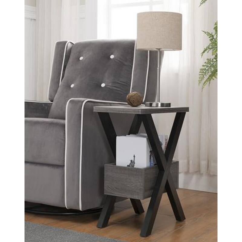 SINTECHNO S-IDN161861 Contemporary Artistic End Table with Storage
