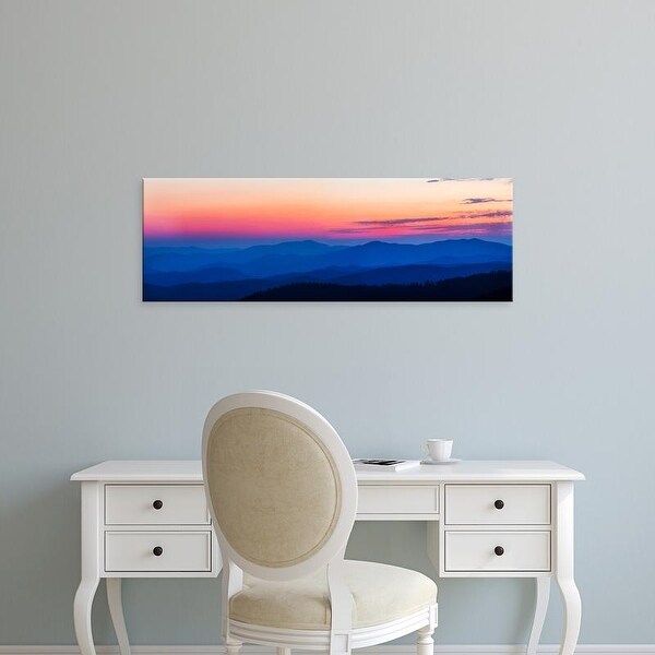 Easy Art Prints Panoramic Images's 'Sunset, Clingmans Dome, Great Smoky Mountains National Park, Tennessee' Canvas Art