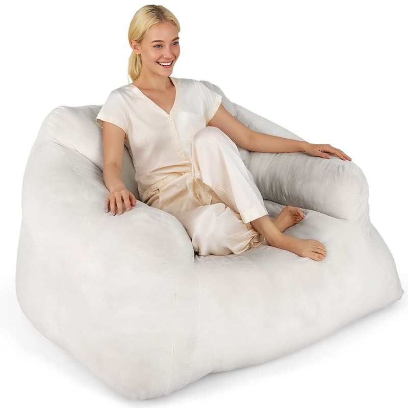 Costway Bean Bag Chair for Adults Plush Lazy Sofa with Ultra-soft