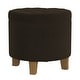 preview thumbnail 93 of 110, Carson Carrington Hare Button-tufted Round Storage Ottoman