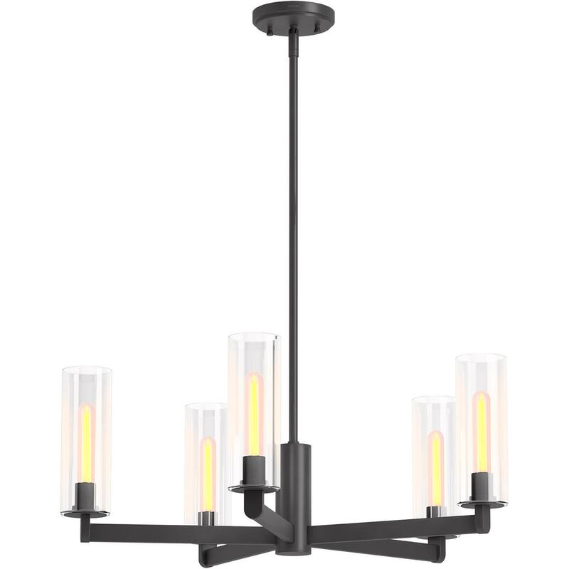 Kohler Lighting 35878-CH05 Crue 5 Light 26" Wide Chandelier with Clear