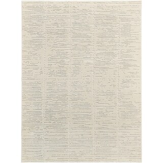 Nourison Ivory Hues Indoor only Cream / Ivory Abstract Area Rug