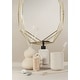 preview thumbnail 2 of 8, 22x17" Gold Hexagon Wall Mirror Geometric Modern Metal Frame Accent - 22" x 17" x 3.25"