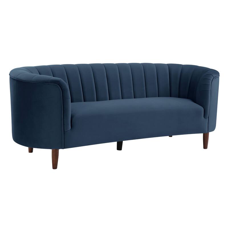 Yanna Tufted Sofa with Wooden Leg