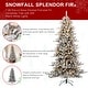 preview thumbnail 99 of 131, Glitzhome 6FT/7.5FT/9FT/11FT Snow Flocked Pre-lit Artificial Fir Christmas Trees