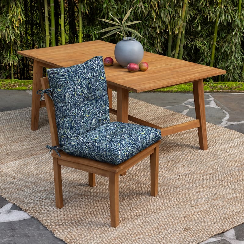 ARDEN earthFIBER Plush Modern Tufted Polyfill Dining Chair Cushion, Set of 2
