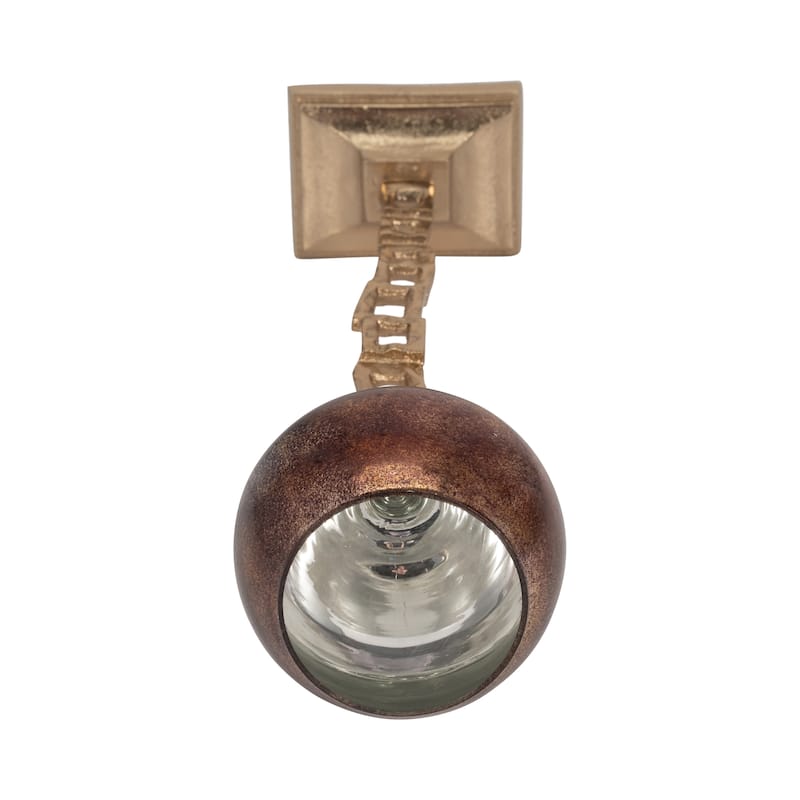 Sagebrook Home Modern Glam Metal Gold Novelty Tealight Holder With Base