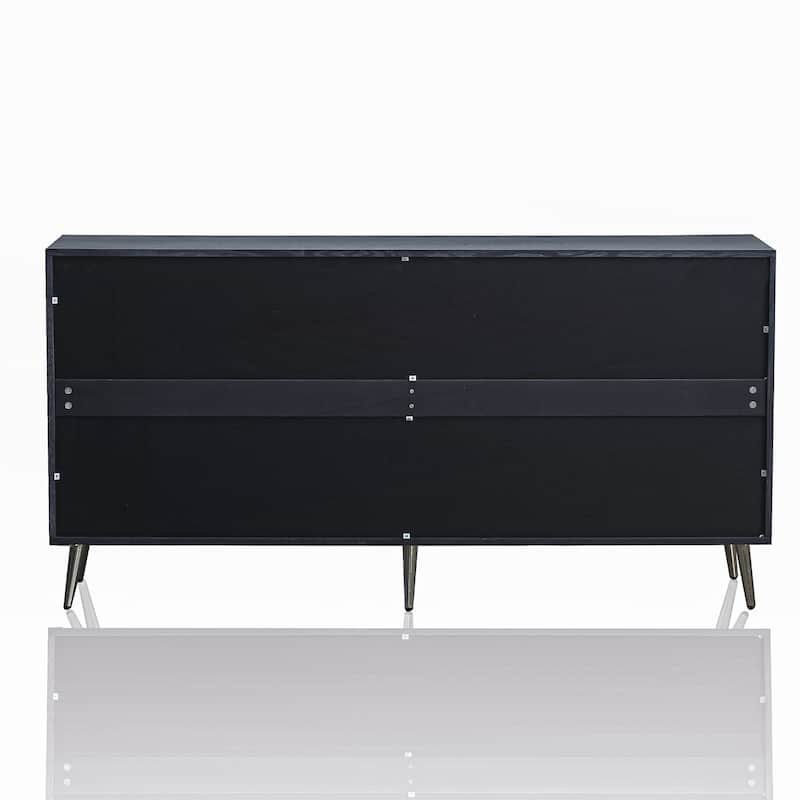 Modern Lacquered 4 Door Wooden Cabinet Sideboard Buffet