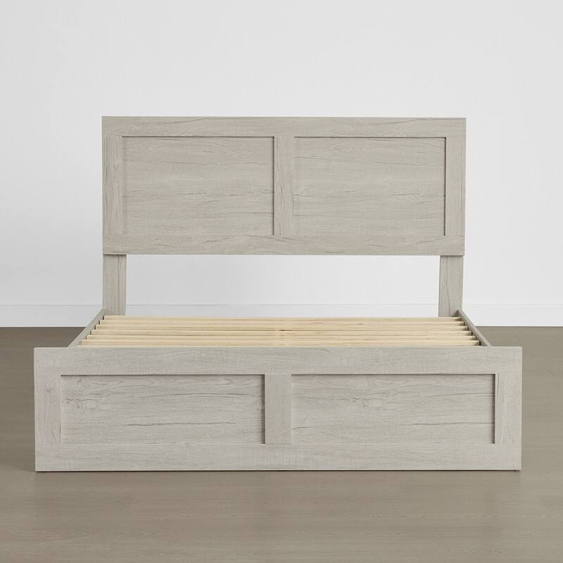 Spruce & Spring Scout 3-Piece Solid Wood Bed Set with Platform Bed Frame and 2 Nightstands