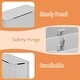 preview thumbnail 24 of 25, Kids Wooden Toy Box Storage with Safety Hinged Lid
