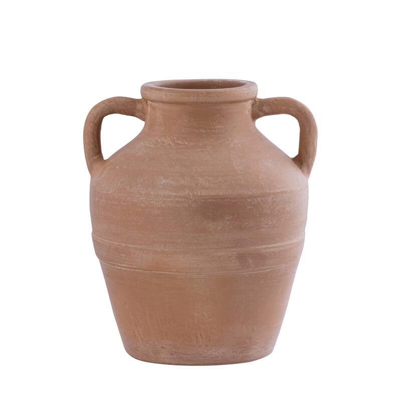 Terracota Amphora Vase w/ Handles - Natural Terracotta