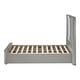 preview thumbnail 9 of 20, Furniture of America Sherri Modern 5-Piece Light Grey Solid Wood Kids Platform Bedroom Set with LED