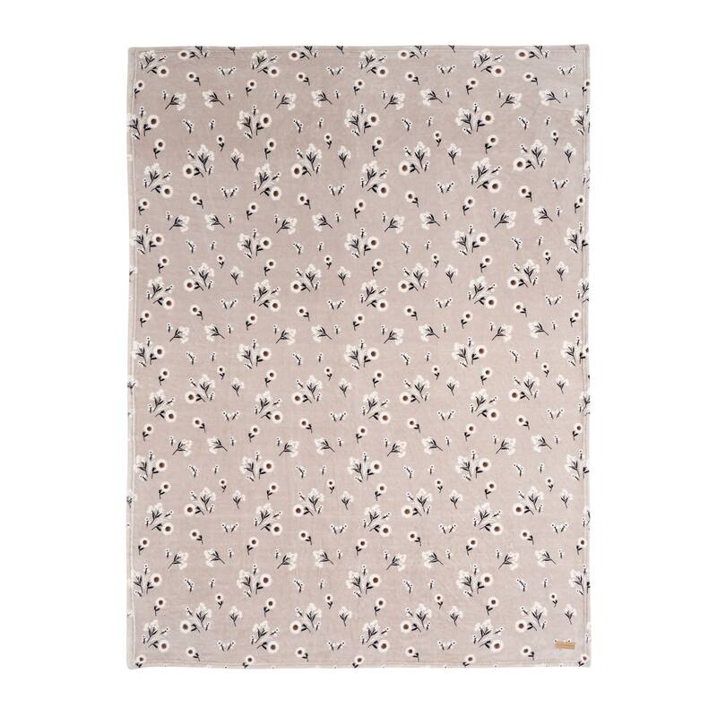 Lucky Brand Daisy Plush Throw Blanket