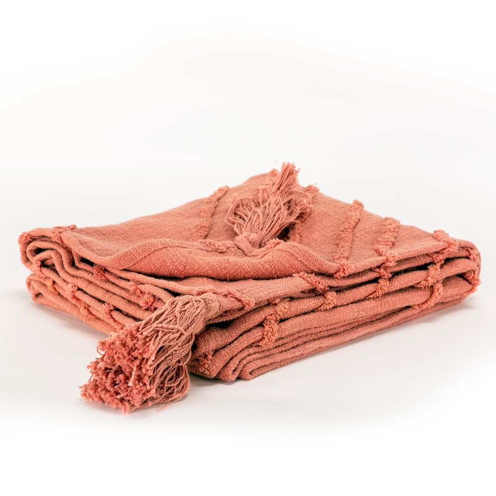 Rizzy Home Geometric Textured Cotton Throw
