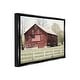 preview thumbnail 3 of 26, Stupell Patriotic Barn Flag Framed Floater Canvas Wall Art Design By Lori Deiter