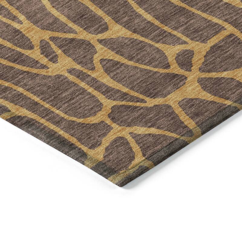 Machine Washable Indoor/ Outdoor Contemporary Chantille Rug