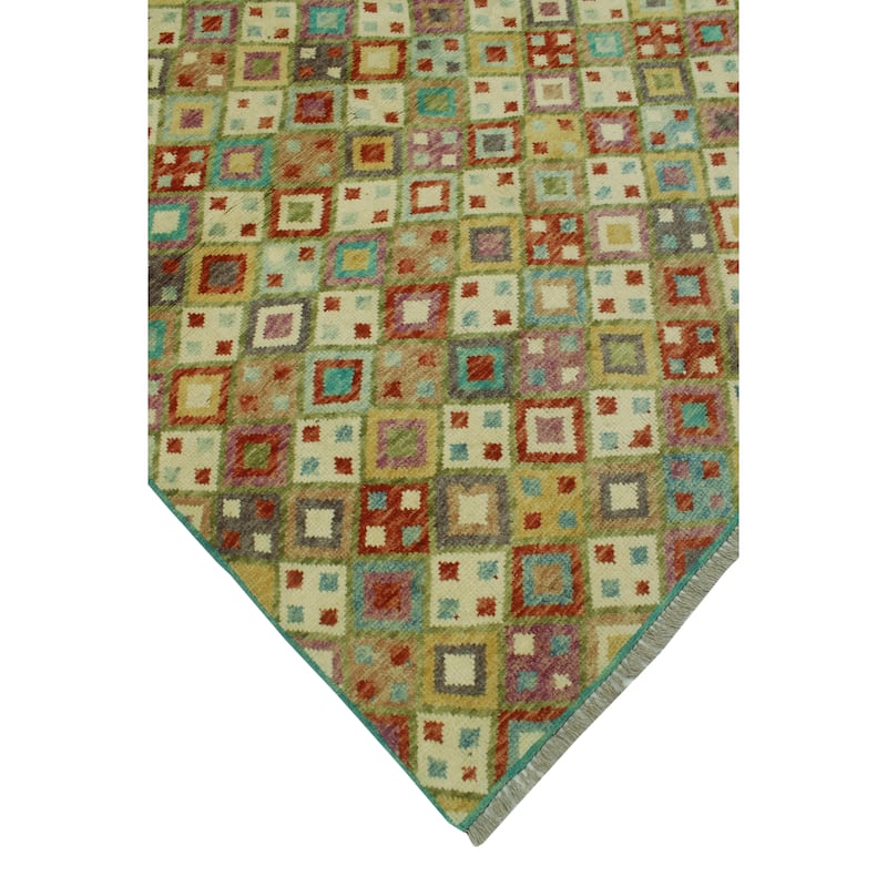 Balochi Kennan Ivory/Rust Rug - 4'10" x 6'7"