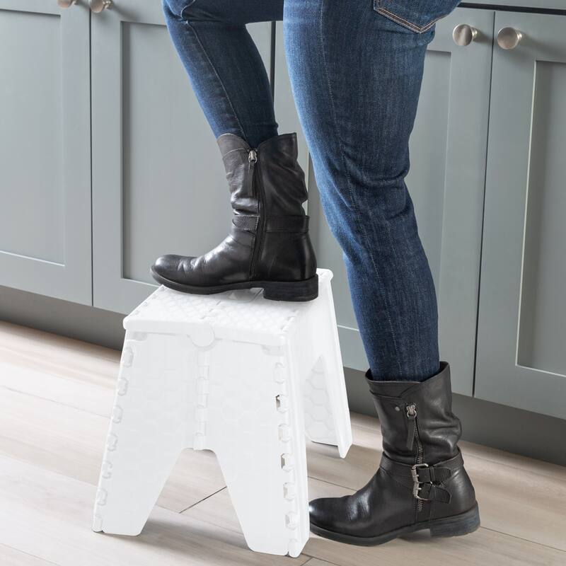 Simplify 12" Folding Step Stool in Black