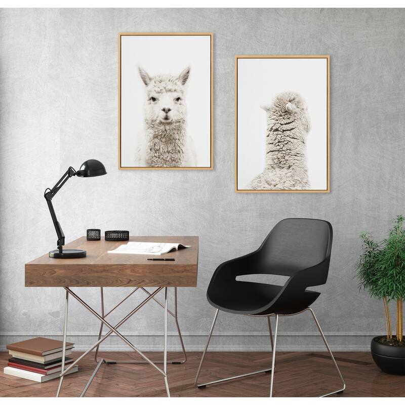 Kate and Laurel Sylvie Animal Front And Back Framed Canvas By Amy Peterson