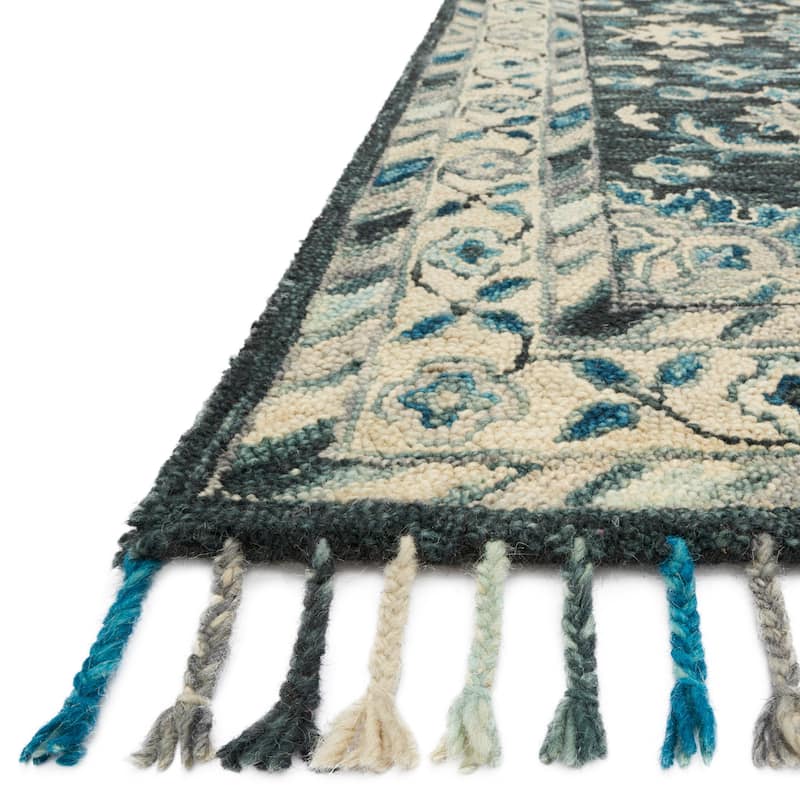Alexander Home Sahara Boho Floral Hand-Hooked Wool Area Rug