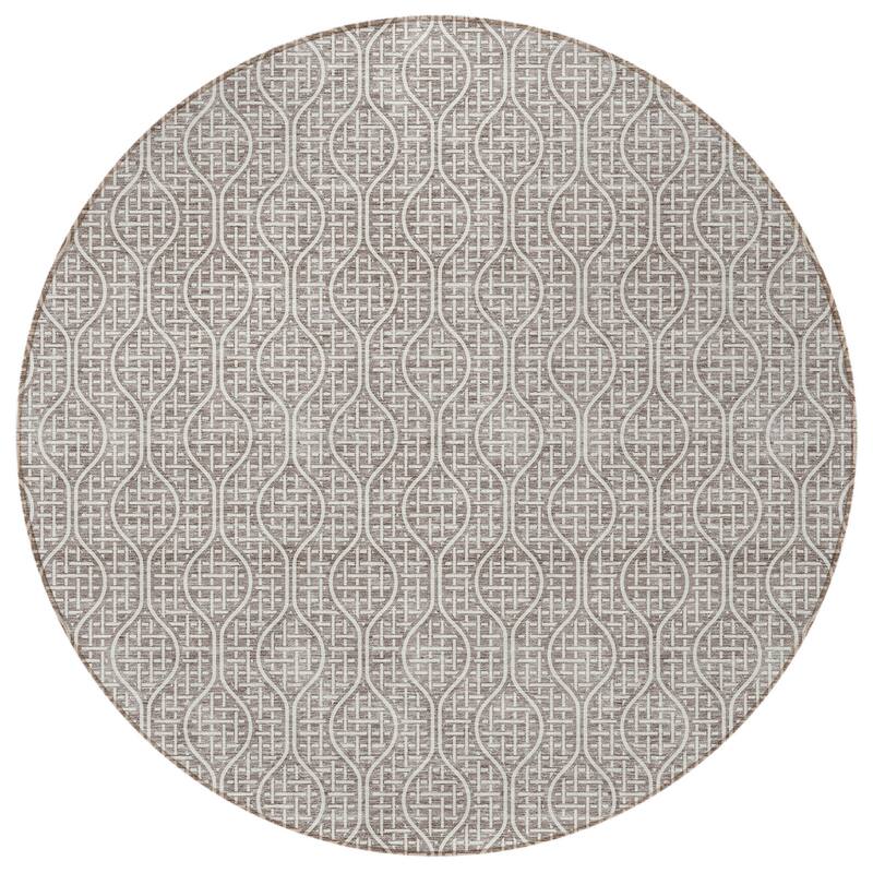 HomeRoots Geometric Transitional Rectangle Outdoor Rug