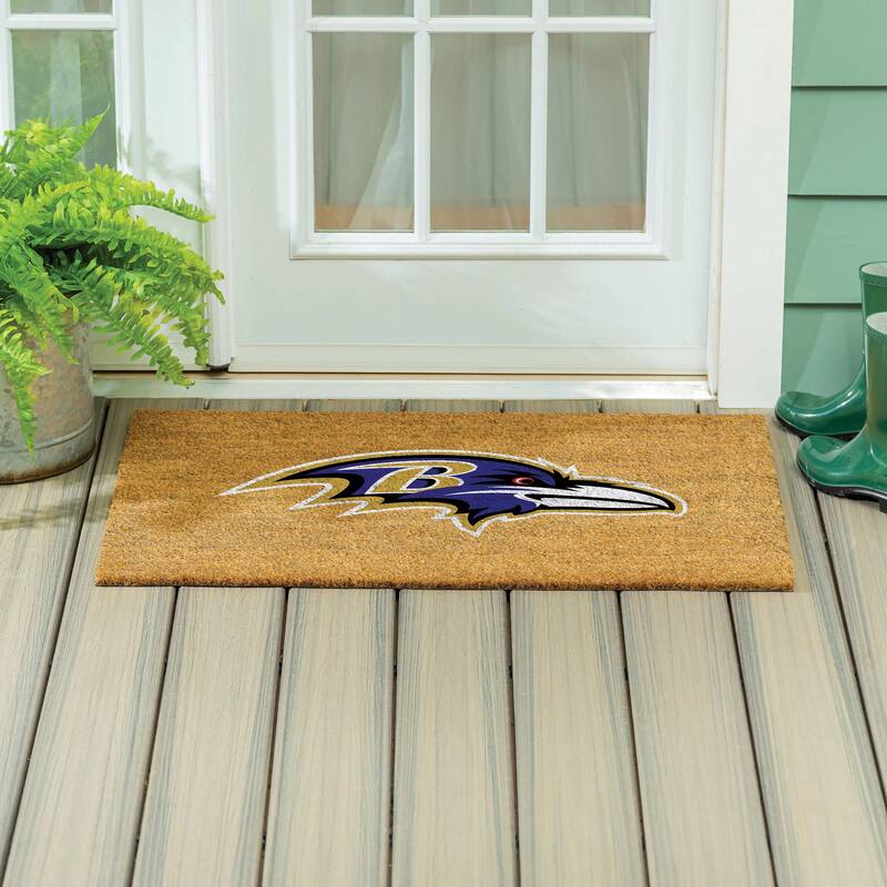 Baltimore Ravens Full Color Indoor/Outdoor Coir Mat - 36" x 24"