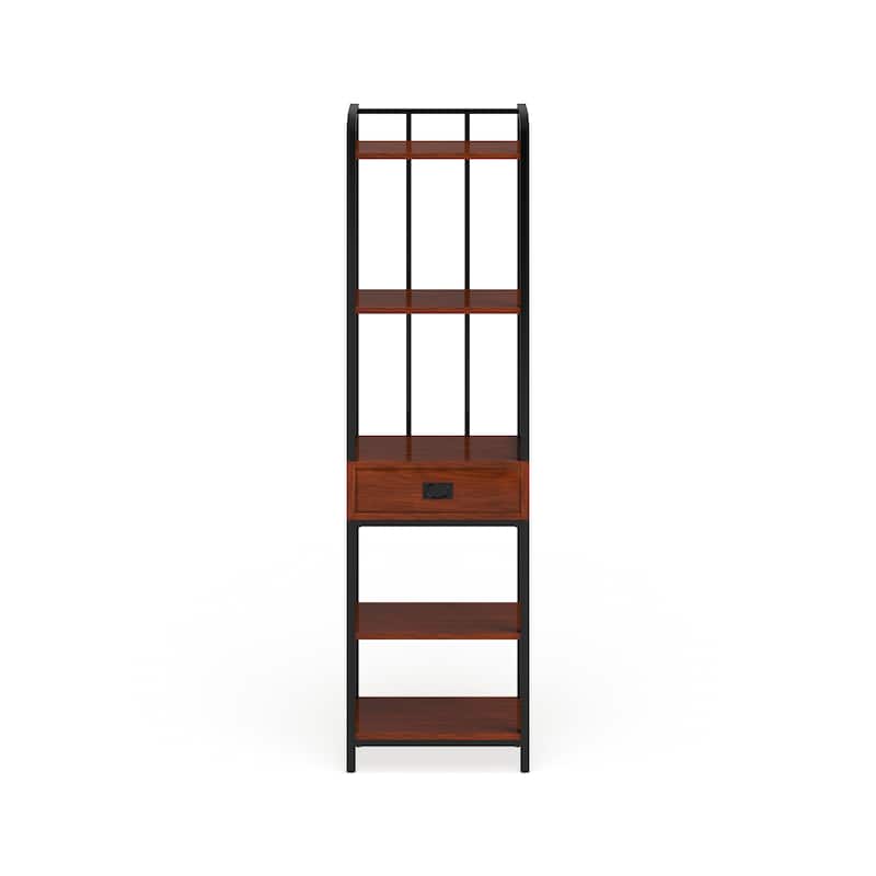 Distressed Oak Media Tower