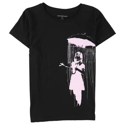 Elevenparis Womens Umbrella Girl Graphic T-Shirt