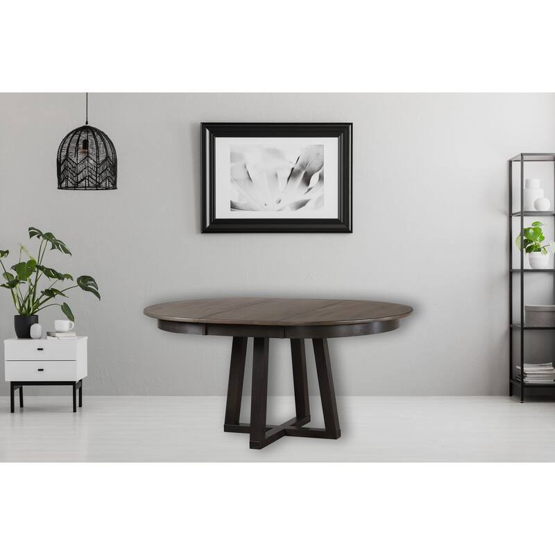 Antique Grey Cross Base Dining Table