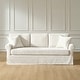 preview thumbnail 5 of 15, Enrico 82" Farmhouse Slipcovered Sofa with Rolled Armrest by HULALA HOME