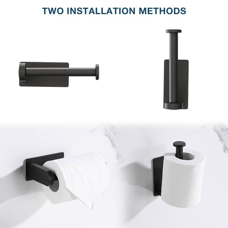 PROOX Rustproof Ahesive Toilet Pater Holder Stainless Steel