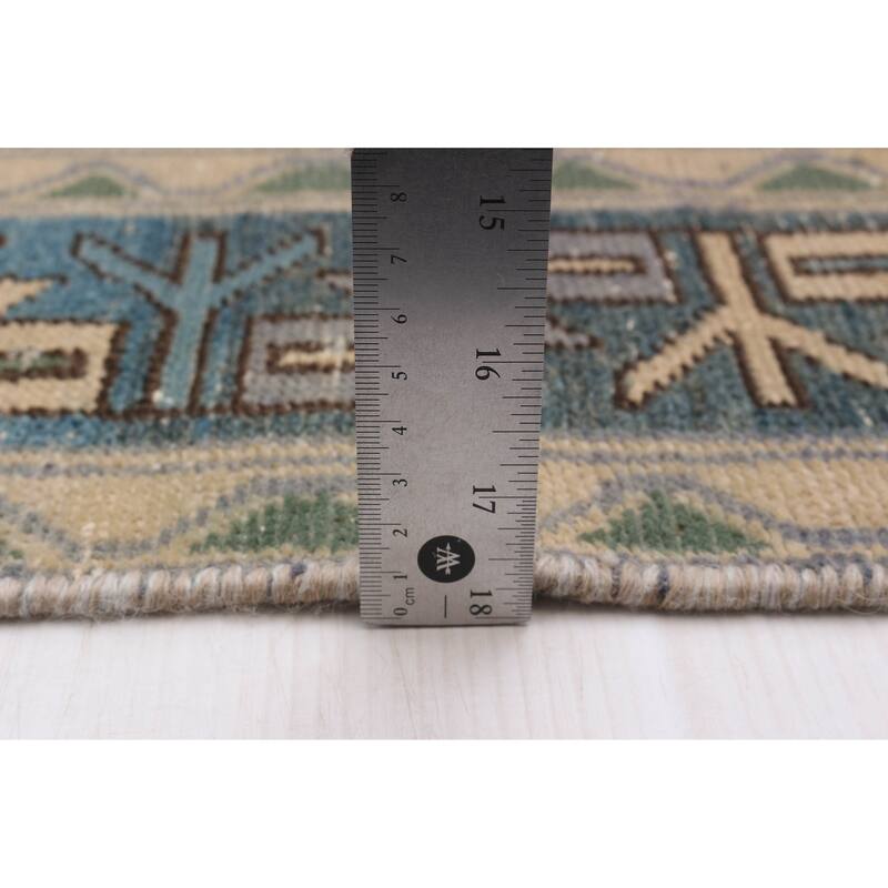 ECARPETGALLERY Hand-knotted Antalya Vintage Grey Wool Rug - 3'2 x 6'2