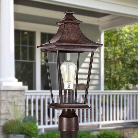 Tannery Bronze Finish Die-cast Aluminium 1-light Outdoor Post Lantern - Tannery Bronze - Tannery Bronze