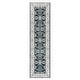 preview thumbnail 14 of 12, Gertmenian Majestic Moena Traditional Oriental Floral Medallion Wide Border Area Rug 2' 2" x 8' - Blue - Runner